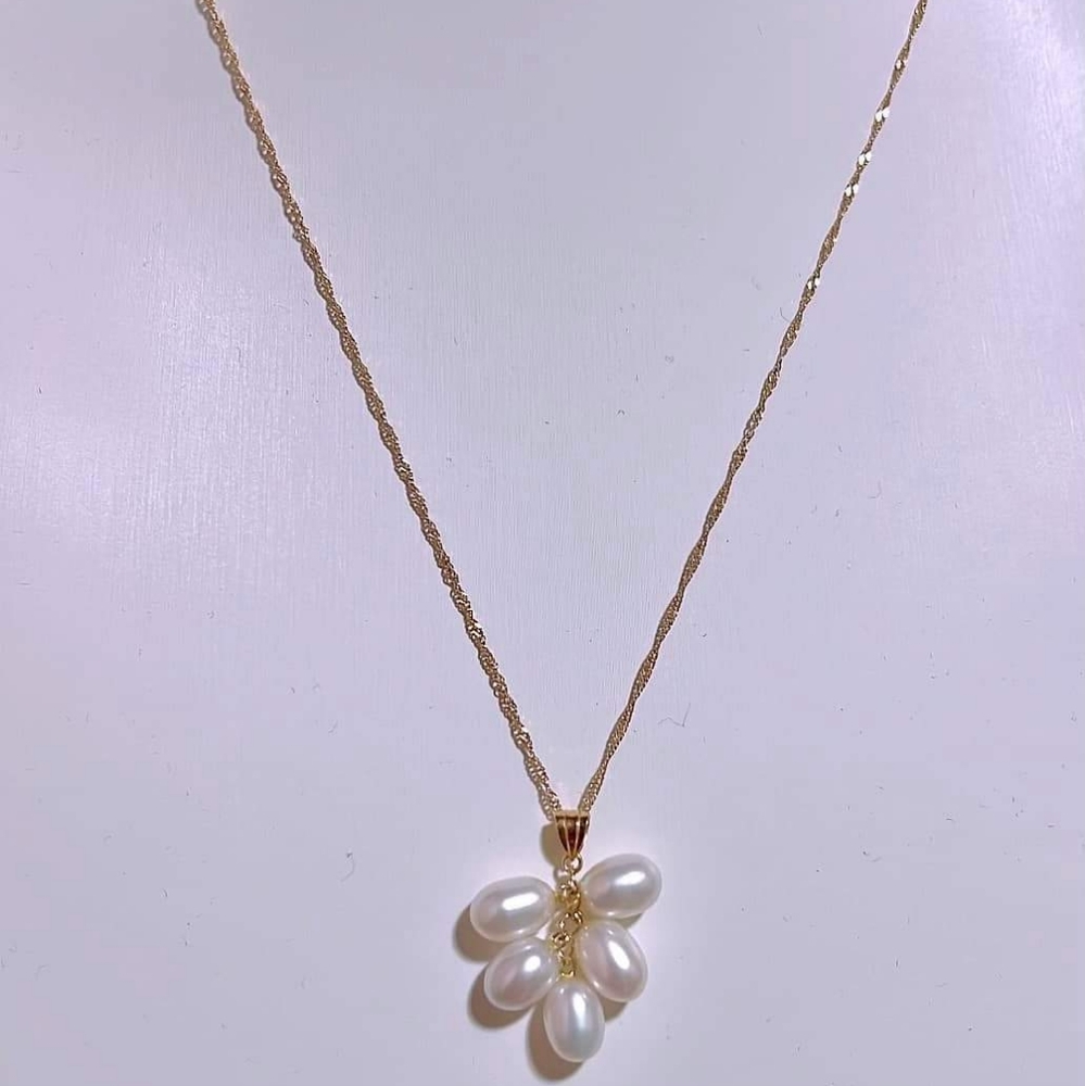18k YG Fresh Water Pearl Necklace